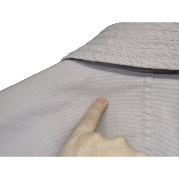 Talbots Women's Canvas Blazer Jacket Size 10 Mauve Taupe Cotton Blend Casual - Picture 11 of 11